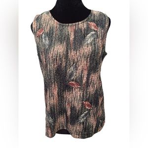 N Touch Vintage 90s Edgy Whimsygoth Autumn Fall Festive Harvest Witchy Leaf Top